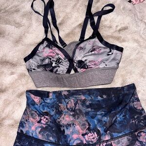 Lululemon floral print bra and pants set